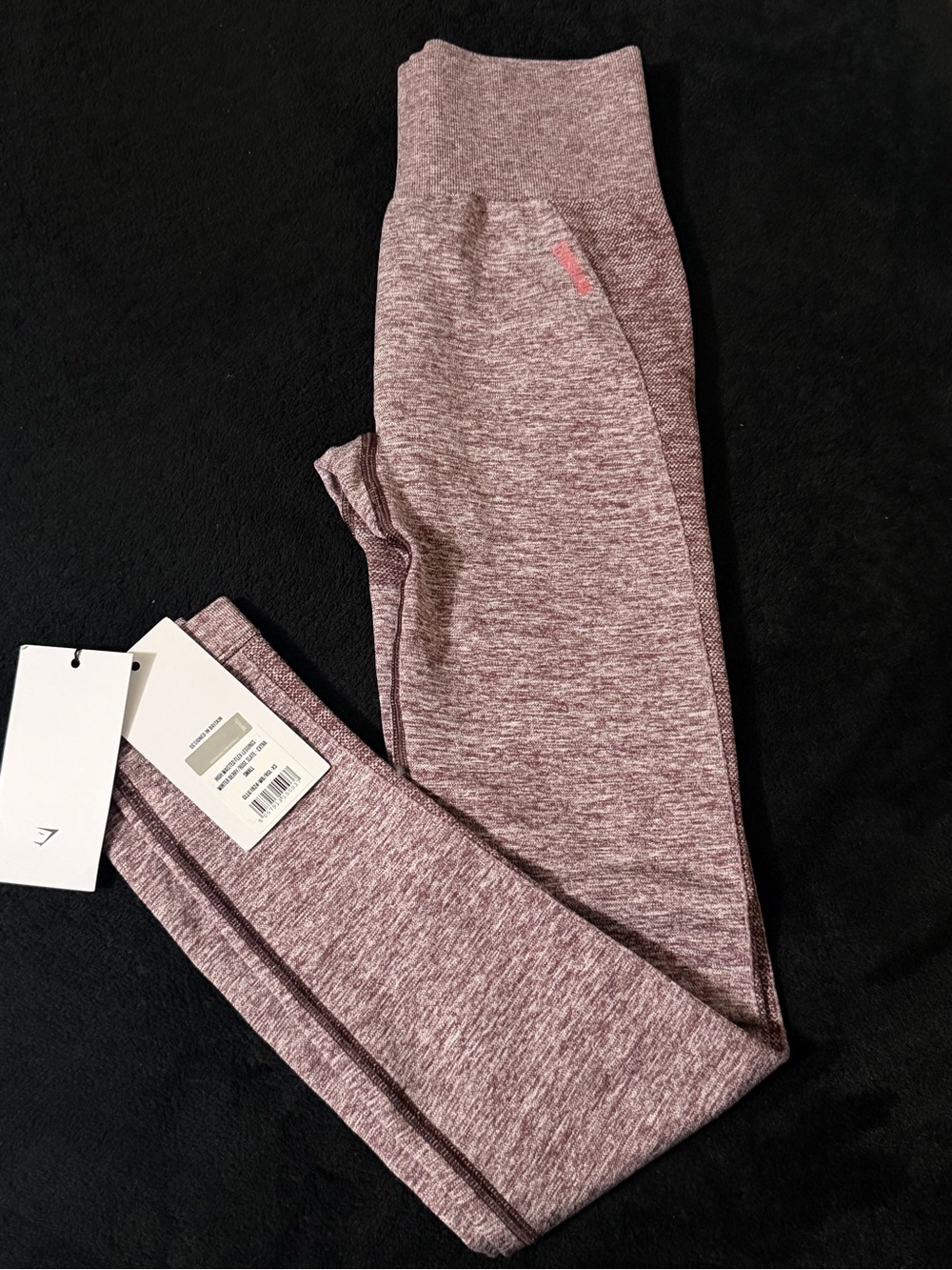 Gymshark Kids Heathered Mauve Leggings